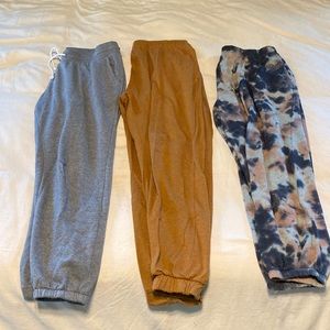 3 Pair of Size L Joggers